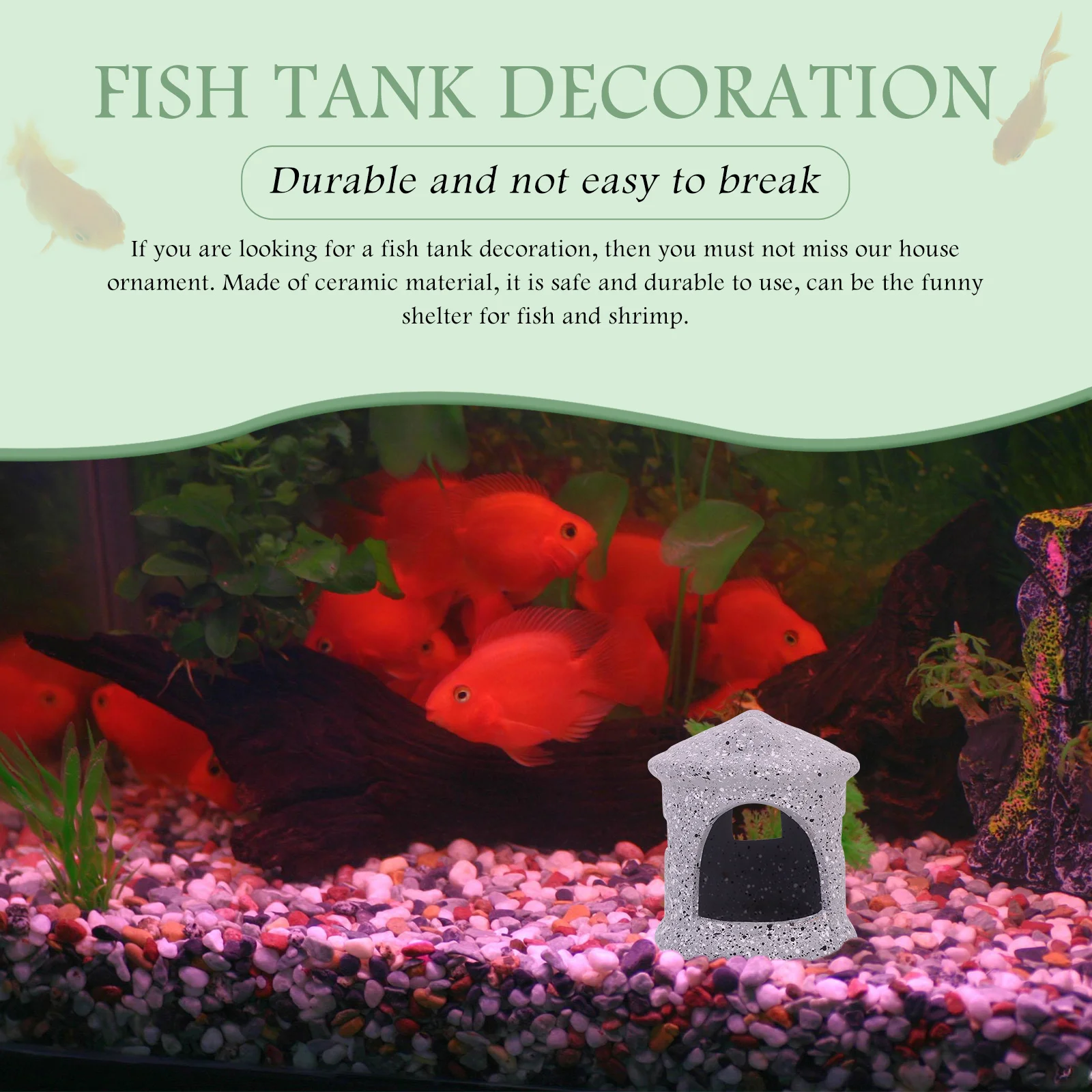 Aquarium Shrimp Ceramic Hideout Cave Fish Breeding Pot Durable Fish Tank Decorative Ornament Aquarium Ornament
Aquarium Shrimp Ceramic Hideout Cave Fish Breeding Pot Durable Fish Tank Decorative Ornament Aquarium Ornament