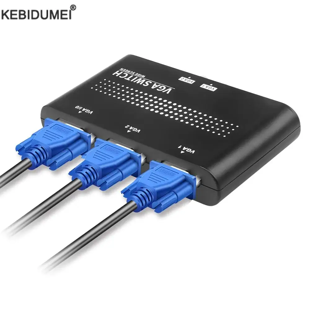 2 In 1 Out VGA/SVGA Manual Sharing Selector Switch Switcher Box For LCD PC KVM Switches Display 1080 HD Video Converter
2 In 1 Out VGA/SVGA Manual Sharing Selector Switch Switcher Box For LCD PC KVM Switches Display 1080 HD Video Converter