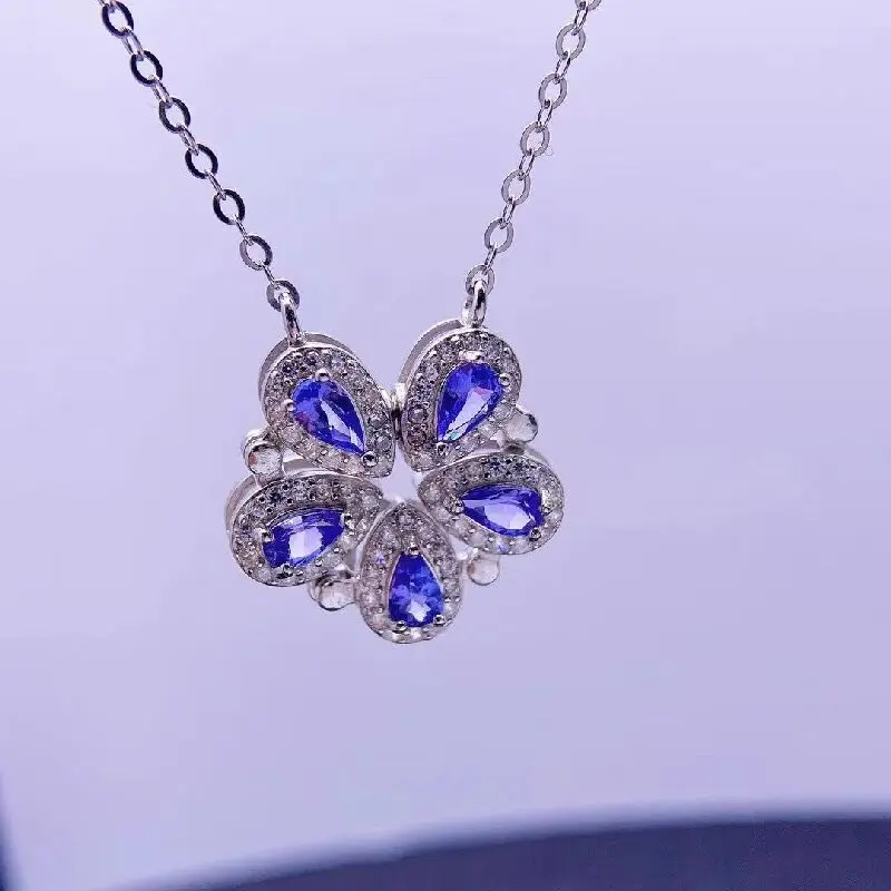 Vintage Fine Jewelry Woman Tanzanite Pendant With Tanzanite Gemstone 4*5mm Tanzanite Pendant For Dating Wedding Party Girl Gift
Vintage Fine Jewelry Woman Tanzanite Pendant With Tanzanite Gemstone 4*5mm Tanzanite Pendant For Dating Wedding Party Girl Gift