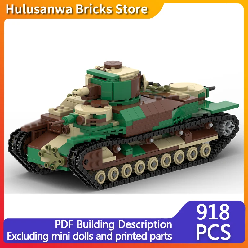 Type 95 Ro-Go WW2 Military Tanks Model MOC Building Bricks War Equipment Modular Technology Gifts Holiday Assemble Children Toys
Type 95 Ro-Go WW2 Military Tanks Model MOC Building Bricks War Equipment Modular Technology Gifts Holiday Assemble Children Toys