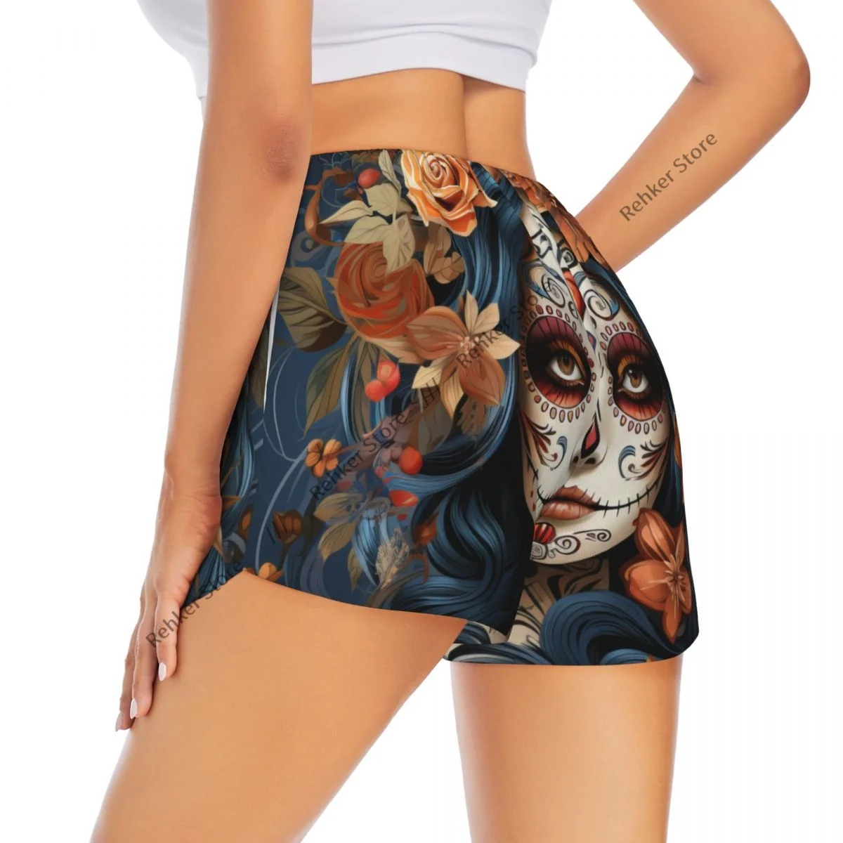 Женские шорты для йоги для девочек с сахарным черепом, легкие спортивные быстросохнущие дышащие шорты для бега на открытом воздухе с цветами
Женские шорты для йоги для девочек с сахарным черепом, легкие спортивные быстросохнущие дышащие шорты для бега на открытом воздухе с цветами