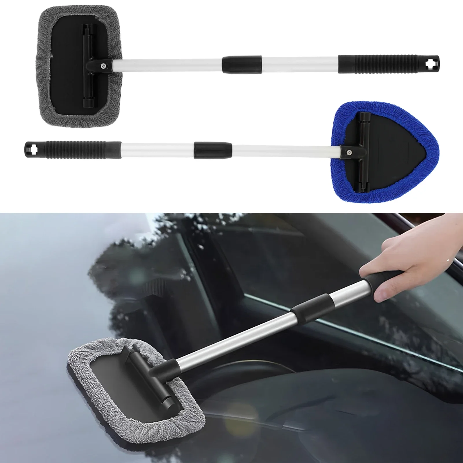 2 Set Car Windshield Cleaning Brush Window Defogging Cleaner Microfiber Cloth Pads Car Glass Long Handle Scraping Towel
2 Set Car Windshield Cleaning Brush Window Defogging Cleaner Microfiber Cloth Pads Car Glass Long Handle Scraping Towel