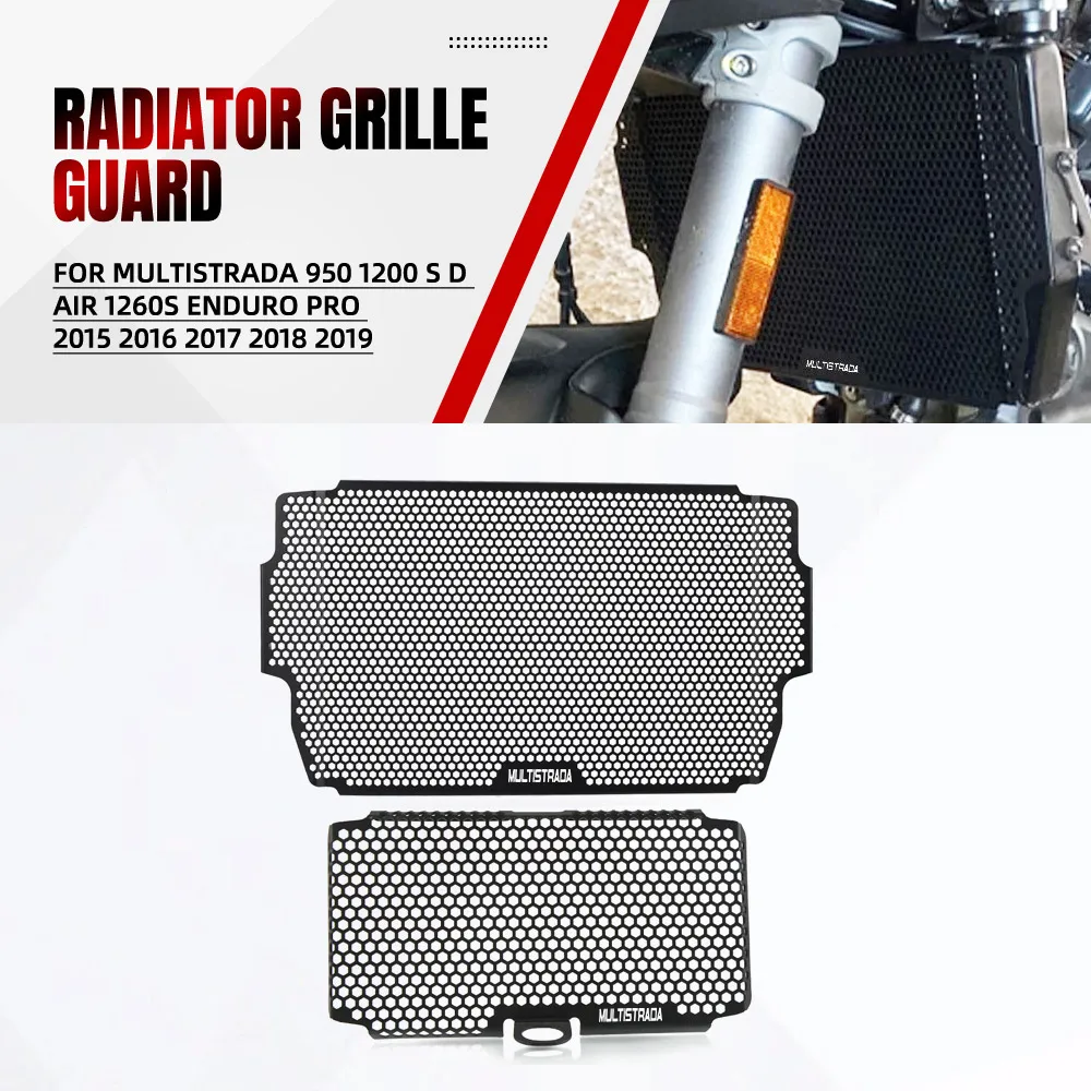 For Ducati Multistrada 950 1200 S D air 1260S Enduro Pro 2015 2016 2017 2018 2019 Radiator Oil Cooler Guard Protector Cover
For Ducati Multistrada 950 1200 S D air 1260S Enduro Pro 2015 2016 2017 2018 2019 Radiator Oil Cooler Guard Protector Cover