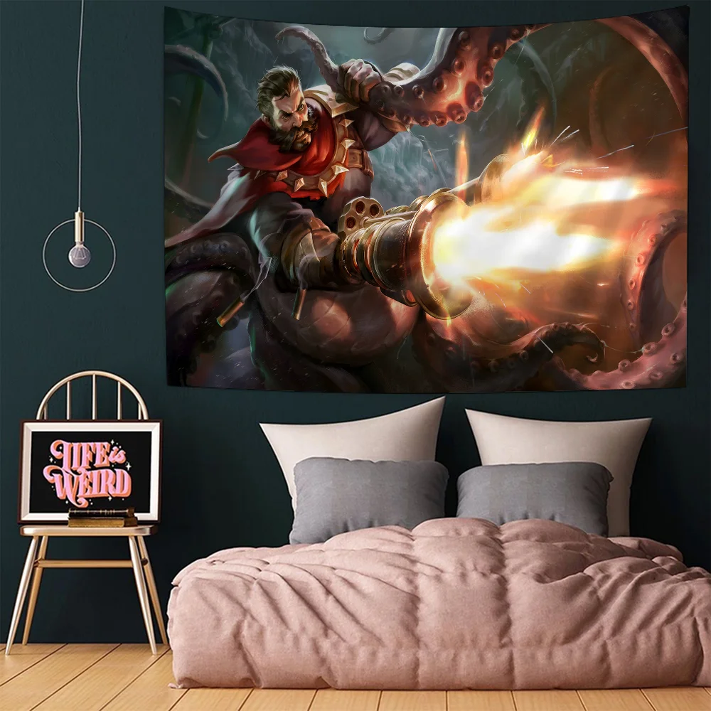 Graves LOL League of Legends Hippie Wall Hanging Tapestries Art Science Fiction Room Home Decor Kawaii Room Decor
Graves LOL League of Legends Hippie Wall Hanging Tapestries Art Science Fiction Room Home Decor Kawaii Room Decor