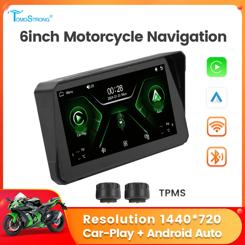 Portable 6inch Screen Motorcycle GPS Navigation Wireless Carplay Android Auto Moto Monitor WIFI in-cell Touch Display All in One
Portable 6inch Screen Motorcycle GPS Navigation Wireless Carplay Android Auto Moto Monitor WIFI in-cell Touch Display All in One