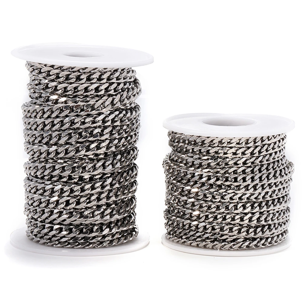 1meter 5/6mm Stainless Steel Neckalce Chain DIY Making Accessoris Metal Thick Clavicle Choker for Women Trendy Boho Jewelry
1meter 5/6mm Stainless Steel Neckalce Chain DIY Making Accessoris Metal Thick Clavicle Choker for Women Trendy Boho Jewelry