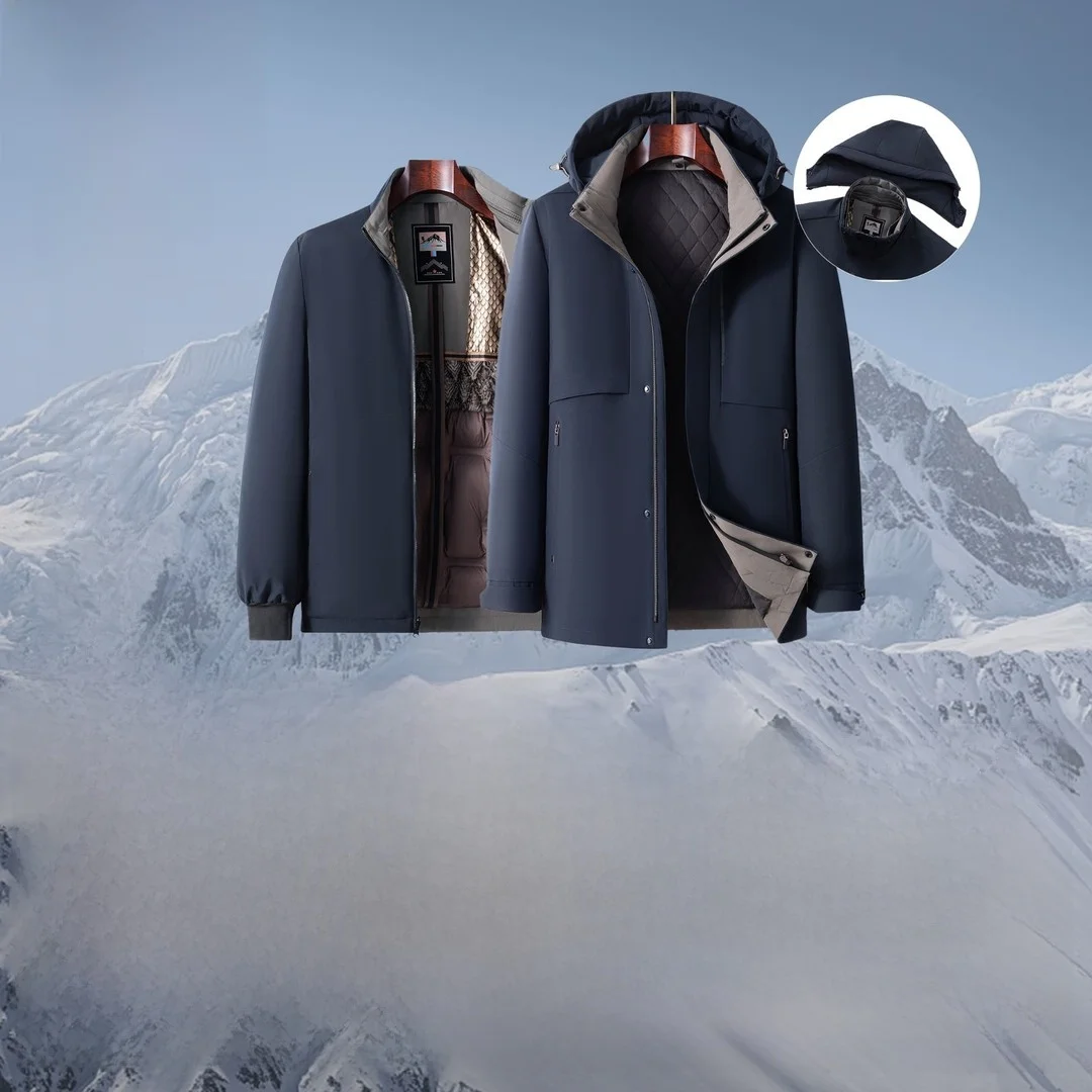 Мужская утепленная пуховая куртка Pierre Cardin с отстегивающейся внутренней подкладкой из шерсти и кроличьего меха, пять вариантов ношения
Мужская утепленная пуховая куртка Pierre Cardin с отстегивающейся внутренней подкладкой из шерсти и кроличьего меха, пять вариантов ношения