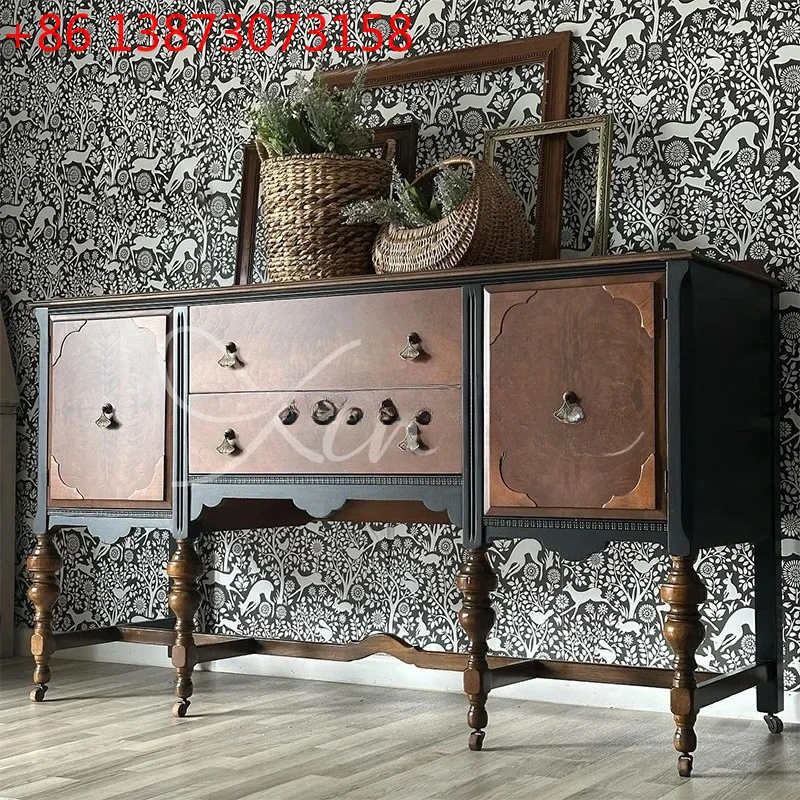 Американский ретро обеденный боковой шкаф из цельного дерева, декоративный шкаф для гостиной, антикварный шкафчик для столовой 
Американский ретро обеденный боковой шкаф из цельного дерева, декоративный шкаф для гостиной, антикварный шкафчик для столовой