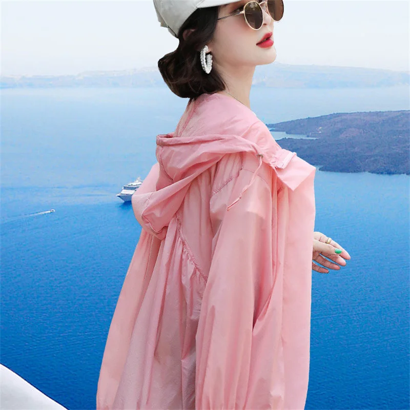 Sunscreen Clothing Women New Summer Jacket 2025 Ice Silk Breathable Loose Long Sleeved Hooded Thin Short Jacket Female Coat Tops
Sunscreen Clothing Women New Summer Jacket 2025 Ice Silk Breathable Loose Long Sleeved Hooded Thin Short Jacket Female Coat Tops