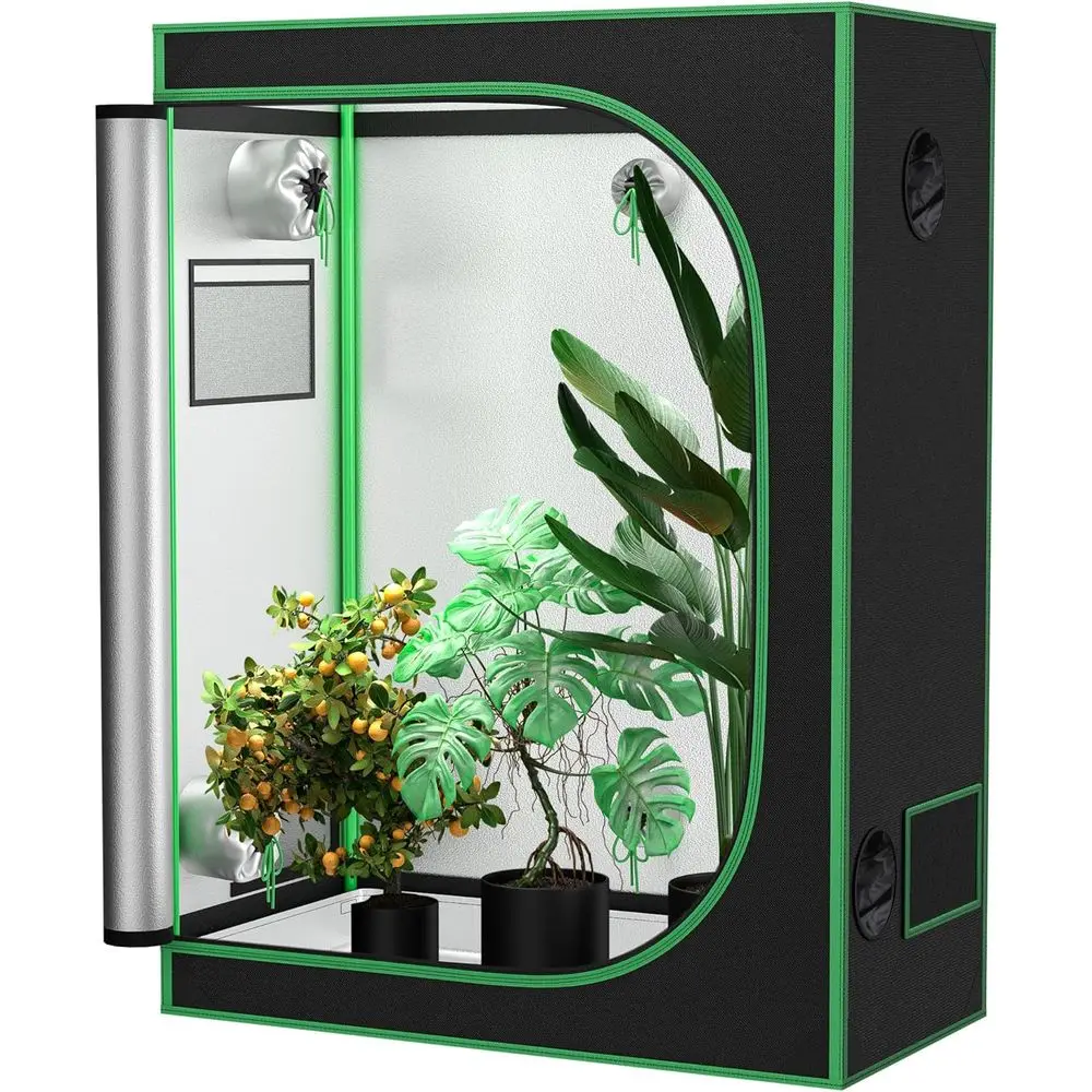 2x4 Indoor Hydroponic Grow Tent with Mylar, 48x24x60 Greenhouse Kit, Veg Plant Grow Box w/ Observation Window & Floor Tray
2x4 Indoor Hydroponic Grow Tent with Mylar, 48x24x60 Greenhouse Kit, Veg Plant Grow Box w/ Observation Window & Floor Tray