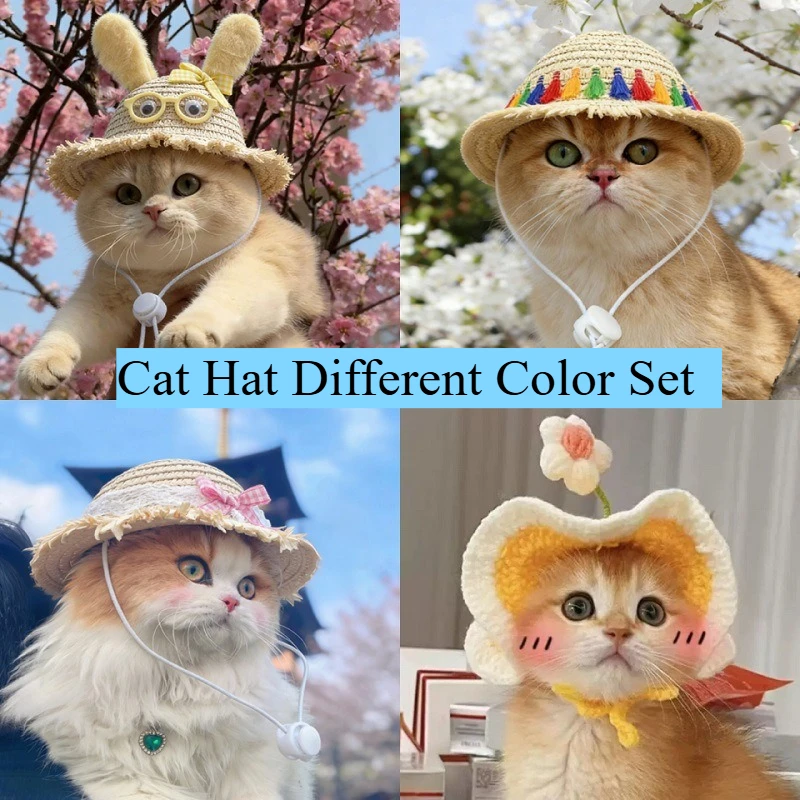Summer Pet Cat Straw Hat Cute Flower Sprout Sunscreen Hat Dog Cat Outdoor Sunscreen Hat Cool Photo Party Decoration cat stuff
Summer Pet Cat Straw Hat Cute Flower Sprout Sunscreen Hat Dog Cat Outdoor Sunscreen Hat Cool Photo Party Decoration cat stuff