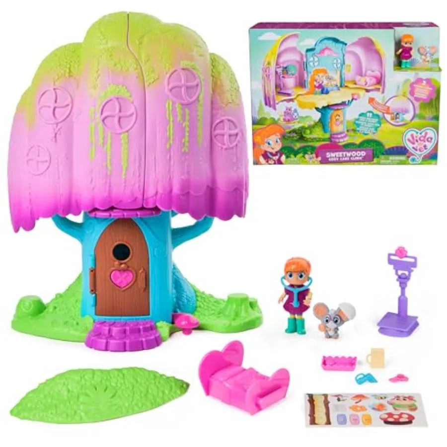 Vida The Vet, Vet Clinic, Treehouse Playset with Action Figures, Dollhouse Furniture and Accessories, Toys for Girls and Boys A
Vida The Vet, Vet Clinic, Treehouse Playset with Action Figures, Dollhouse Furniture and Accessories, Toys for Girls and Boys A