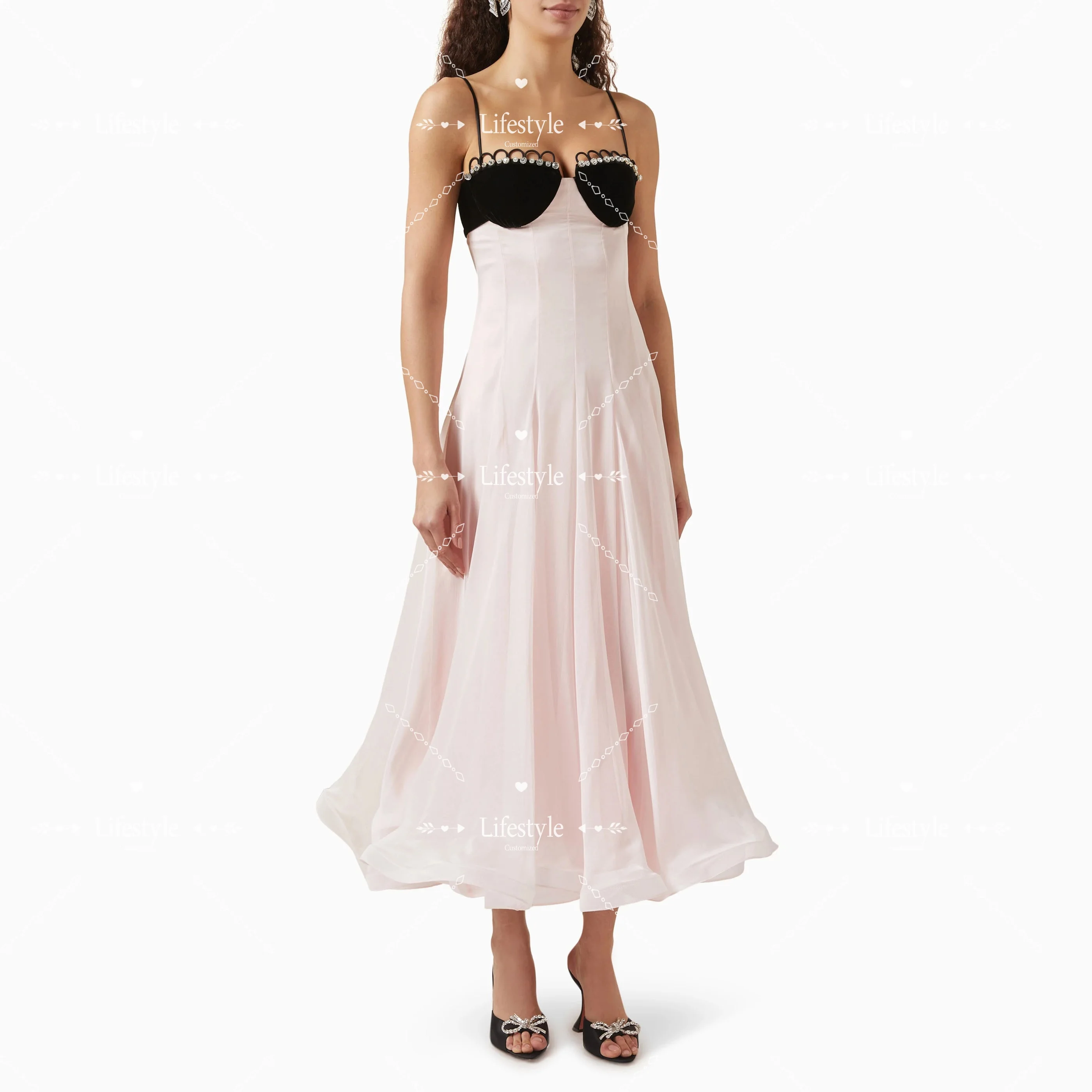 Customized A-line Sweet Crystal Prom Dresses 2025 Draped Design Evening Dress Sleeveless for Formal Party Gown
Customized A-line Sweet Crystal Prom Dresses 2025 Draped Design Evening Dress Sleeveless for Formal Party Gown