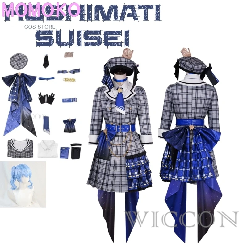 Hololive Gamers Virtual Anchor Hoshimati Suisei Plaid Hit Song Suit And A Vtuber With Music As Its Axis Cosplay Costume Full Set
Hololive Gamers Virtual Anchor Hoshimati Suisei Plaid Hit Song Suit And A Vtuber With Music As Its Axis Cosplay Costume Full Set
