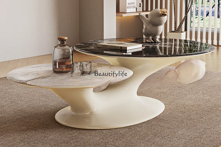 Italian Minimalist Cream Style Stone Plate Coffee Table Modern Simple Home round Tea Table Combination
Italian Minimalist Cream Style Stone Plate Coffee Table Modern Simple Home round Tea Table Combination