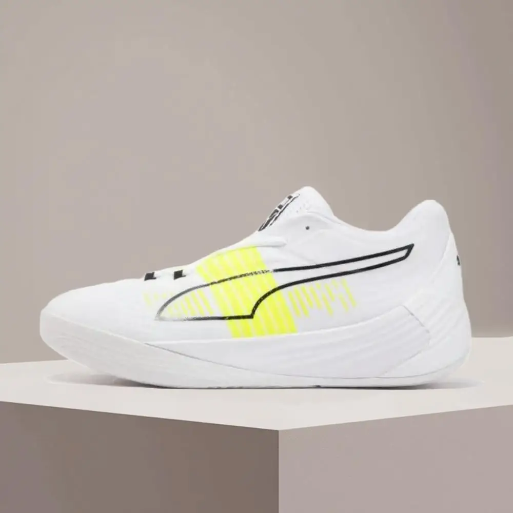 Puma Fusion Nitro: стильные, универсальные, удобные и амортизирующие баскетбольные кроссовки с низким верхом — нескользящие и долговечные 195514-12
Puma Fusion Nitro: стильные, универсальные, удобные и амортизирующие баскетбольные кроссовки с низким верхом — нескользящие и долговечные 195514-12