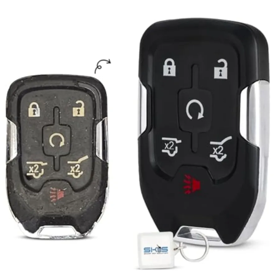 Case Shell Smart Key Fob Keyless Entry Remote fits 2014 2015 2016 2017 Chevy Tahoe Suburban/ GMC Yukon HYQ1AA
Case Shell Smart Key Fob Keyless Entry Remote fits 2014 2015 2016 2017 Chevy Tahoe Suburban/ GMC Yukon HYQ1AA