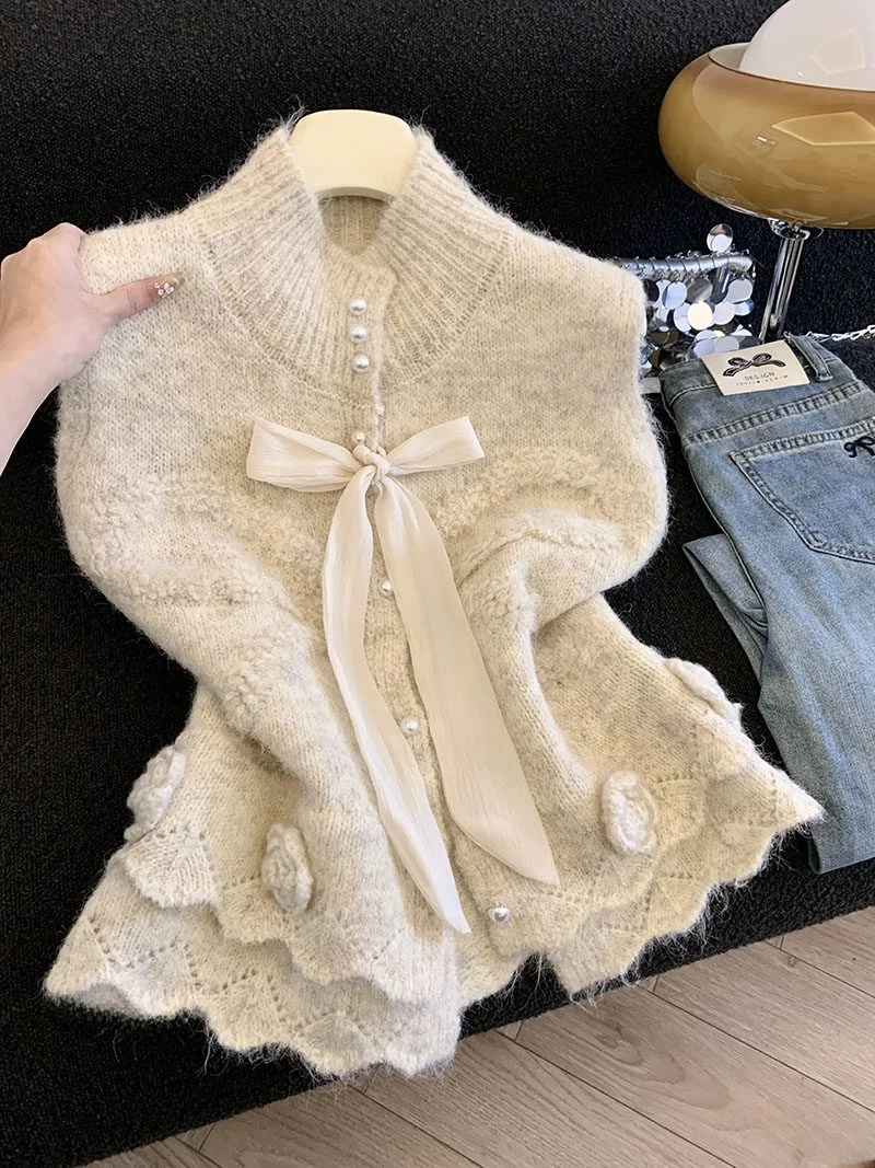 Sweet Knot Belted Knitted Vest Women's Spring Layering High Waist Loose Fit Button up Casual Sle No Sve
Sweet Knot Belted Knitted Vest Women's Spring Layering High Waist Loose Fit Button up Casual Sle No Sve