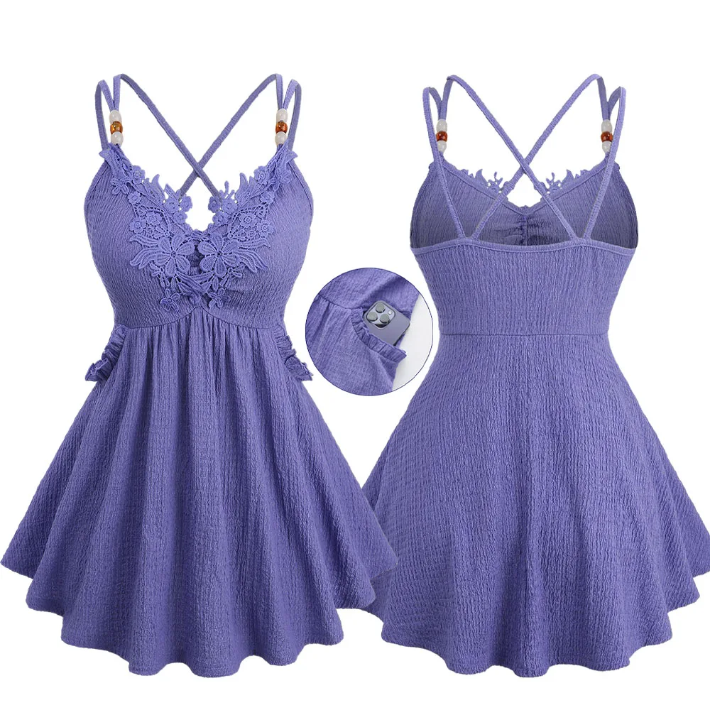 ROSEGAL Plus Size Floral Applique Textured Pocket Cami Top Vest Purple Back Crisscross Strappy Women's Tank Tops
ROSEGAL Plus Size Floral Applique Textured Pocket Cami Top Vest Purple Back Crisscross Strappy Women's Tank Tops