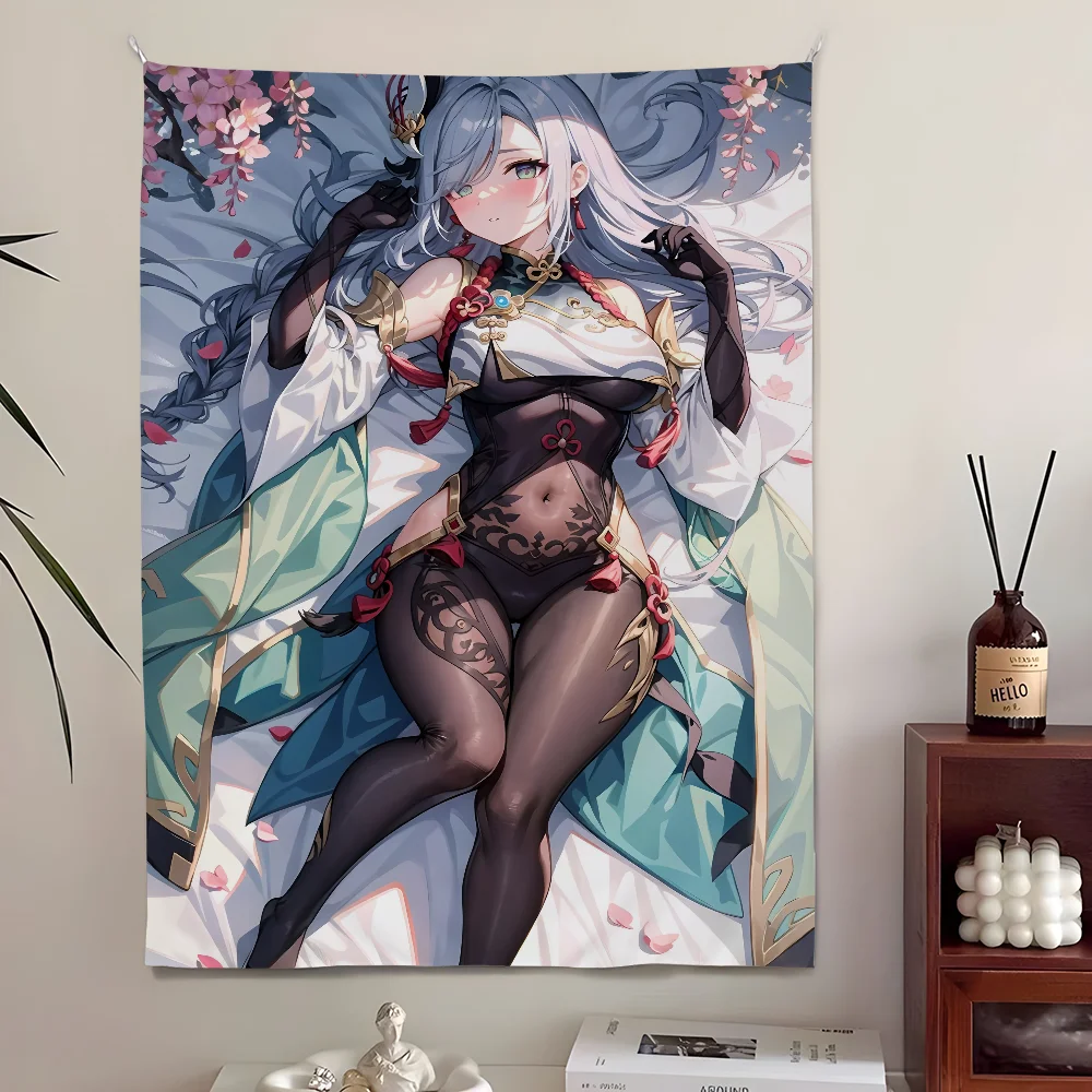 Game Shenhe Sexy Girl Tapestry Bedroom Living Home Decor Bar Outdoor Festival Wall Hanging Decoration Background Art Banner
Game Shenhe Sexy Girl Tapestry Bedroom Living Home Decor Bar Outdoor Festival Wall Hanging Decoration Background Art Banner