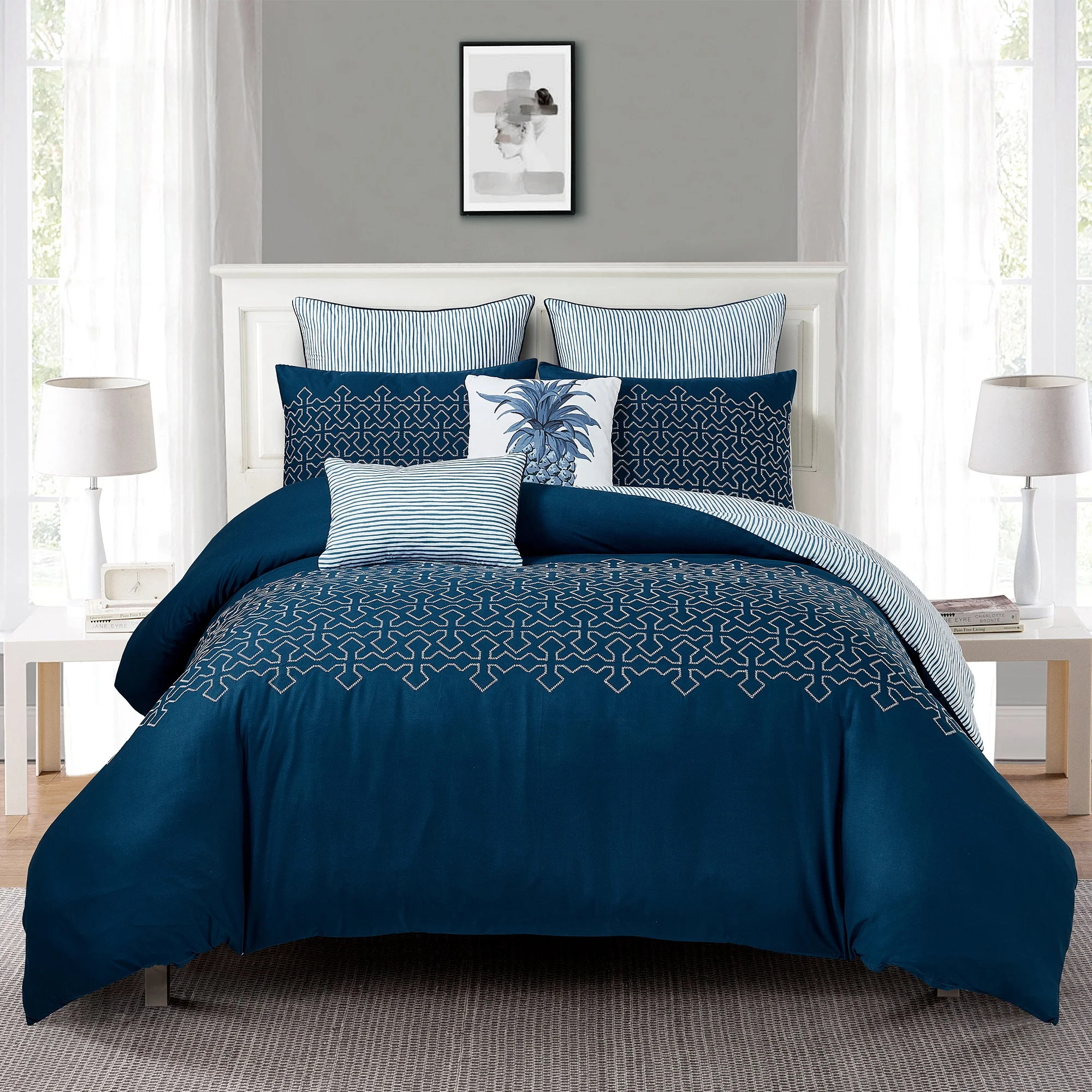 ALPHA TEXTILE Hot Sell Cotton Bedding Set Simple Bed Sheet Juego De Ropa De Cama Bedding Sets 3 Pieces Duvet Cover Embroidery
ALPHA TEXTILE Hot Sell Cotton Bedding Set Simple Bed Sheet Juego De Ropa De Cama Bedding Sets 3 Pieces Duvet Cover Embroidery
