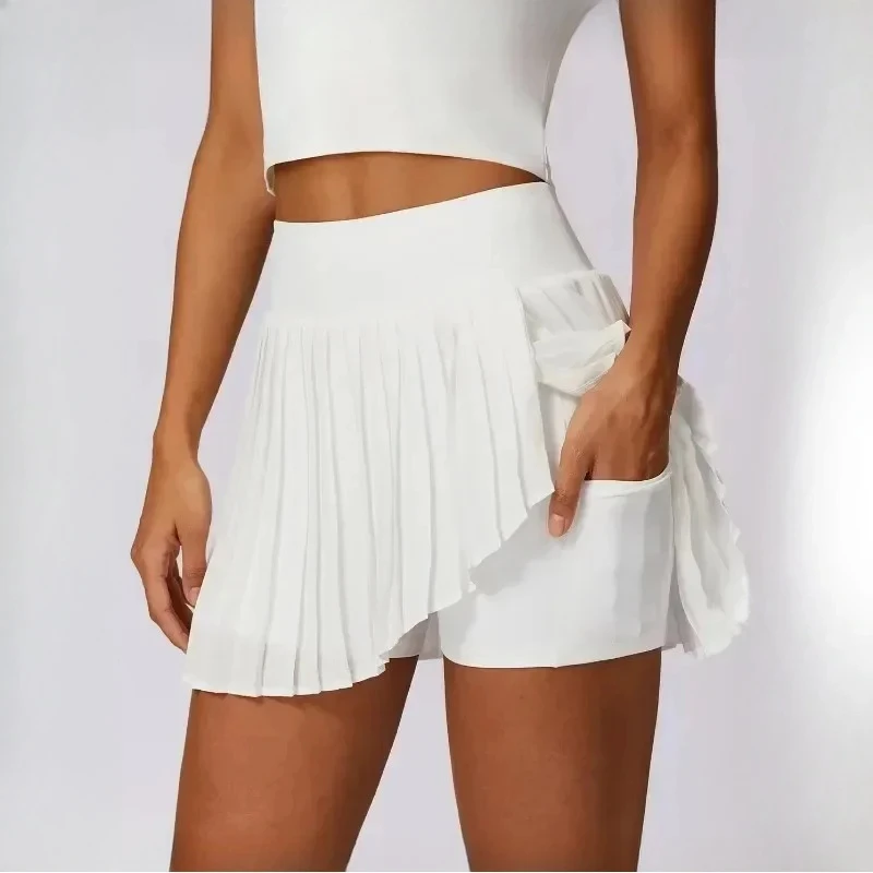High Waist Yoga Sports New Pleated Skirt Anti-glare Quick Dry Running Fitness Tennis Skirt A-line Bustier Skirt Short Skirt
High Waist Yoga Sports New Pleated Skirt Anti-glare Quick Dry Running Fitness Tennis Skirt A-line Bustier Skirt Short Skirt