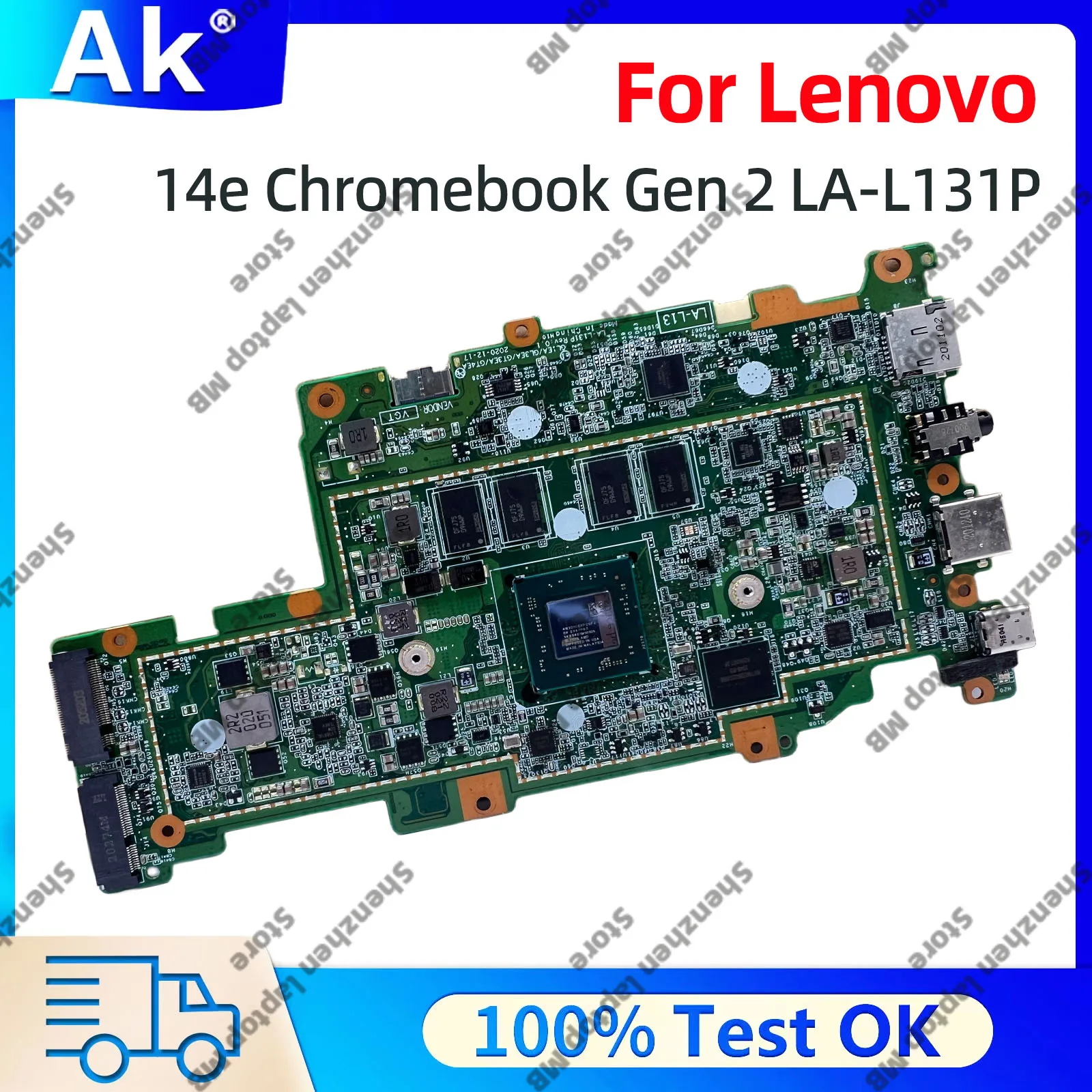 LA-L131P For Lenovo 14e Chromebook Gen 2 with AMD CPU 4GB 8GB RAM 32GB 64GB SSD Laptop Motherboard 100% Tested OK
LA-L131P For Lenovo 14e Chromebook Gen 2 with AMD CPU 4GB 8GB RAM 32GB 64GB SSD Laptop Motherboard 100% Tested OK