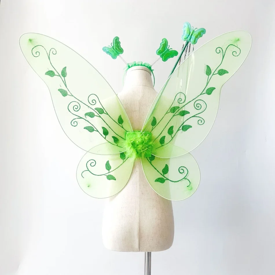 Girls Green Fairy Dress Up Wings Kids Princess Headband Wings Halloween Princess Costume Elves Party Tinkerbell Tinker Bell Wing
Girls Green Fairy Dress Up Wings Kids Princess Headband Wings Halloween Princess Costume Elves Party Tinkerbell Tinker Bell Wing