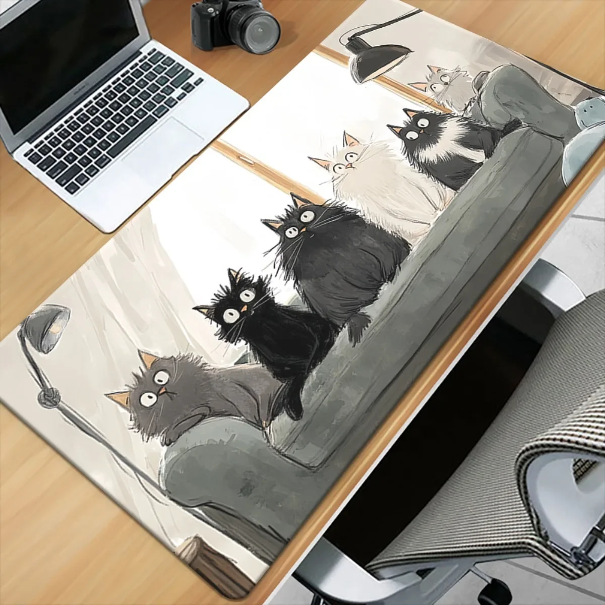 Cute Fashion Cat Black White Mouse Pad Non-Slip Rubber Gaming Mat Suitable for Office PC Laptop Gamer and Computer Desk
Cute Fashion Cat Black White Mouse Pad Non-Slip Rubber Gaming Mat Suitable for Office PC Laptop Gamer and Computer Desk