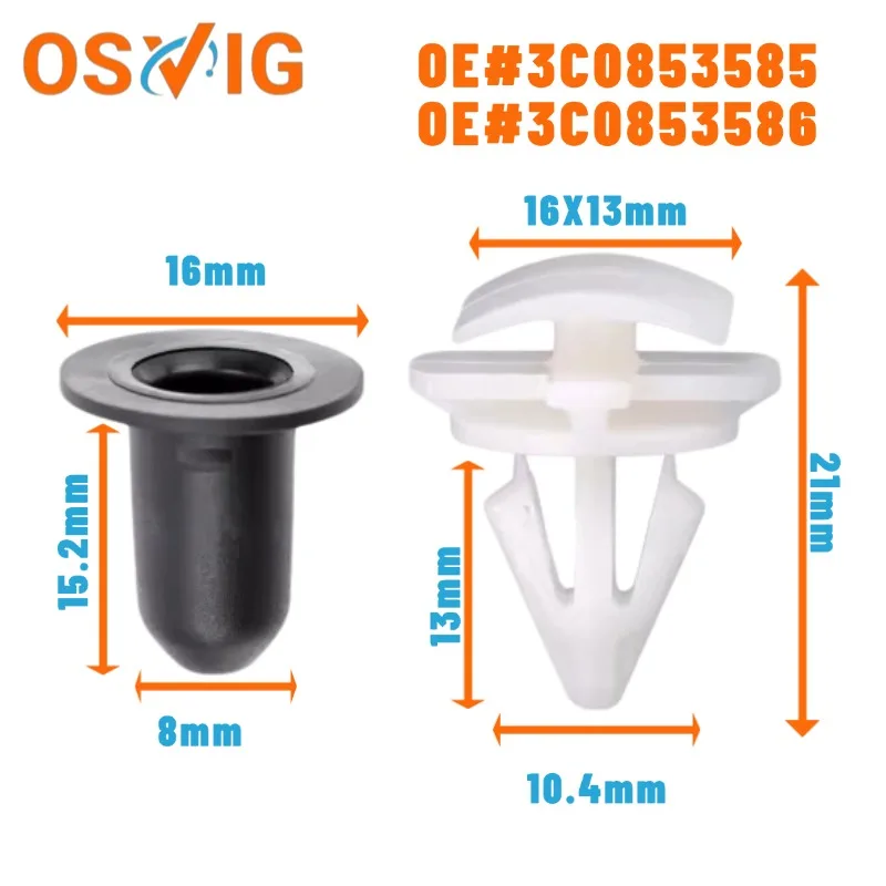 40PCS OE#3C0853586 3C0853585 3C9827407 3C9827408 Applicable to Volkswagen Tiguan and Sagitar wheel arch door trim clips
40PCS OE#3C0853586 3C0853585 3C9827407 3C9827408 Applicable to Volkswagen Tiguan and Sagitar wheel arch door trim clips