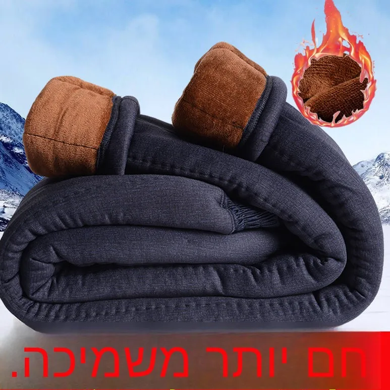 Men's Winter Thickened Camel down Cotton Pants Flannel Lined Indoor Wear Large Size Warm Trousers Dad Clothes
Men's Winter Thickened Camel down Cotton Pants Flannel Lined Indoor Wear Large Size Warm Trousers Dad Clothes