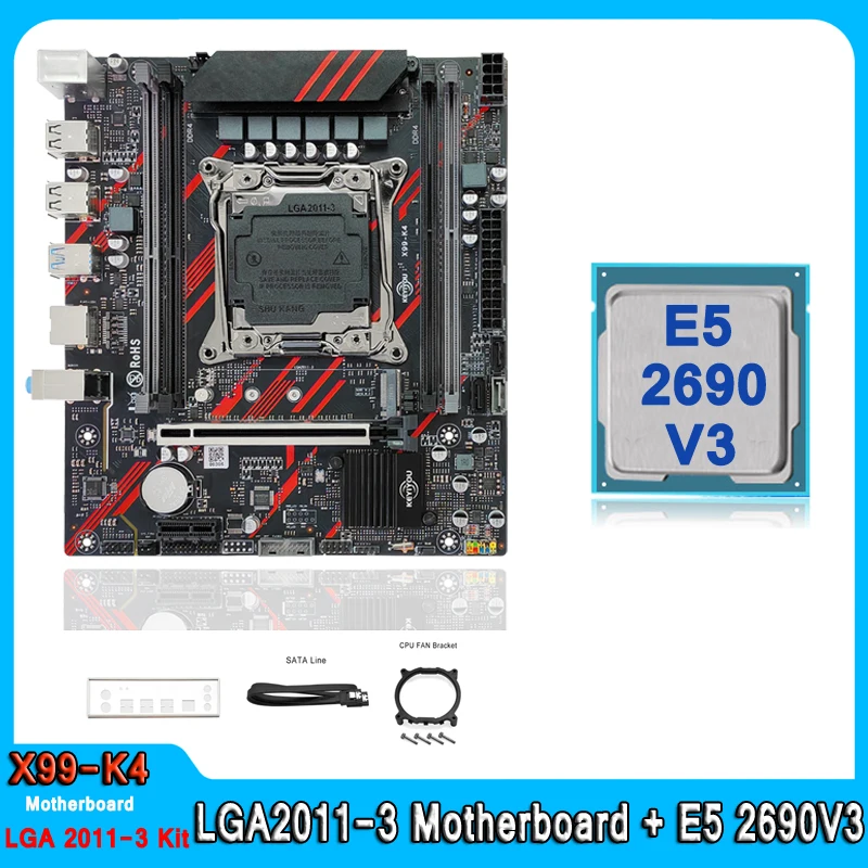 Комплект материнской платы X99 Intel LGA 2011-3 с процессором xeon E5 2690 V3 DDR4 с поддержкой ECC M.2 NVME SATA Высококачественный комплект материнской платы E5 2690V3
Комплект материнской платы X99 Intel LGA 2011-3 с процессором xeon E5 2690 V3 DDR4 с поддержкой ECC M.2 NVME SATA Высококачественный комплект материнской платы E5 2690V3