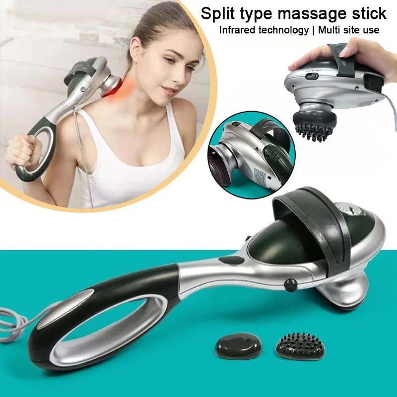 Хит продаж, многофункциональная бесступенчатая регулируемая скорость, разминающая массажная палочка с разделенным типом, ручной массажер для всего тела
Хит продаж, многофункциональная бесступенчатая регулируемая скорость, разминающая массажная палочка с разделенным типом, ручной массажер для всего тела