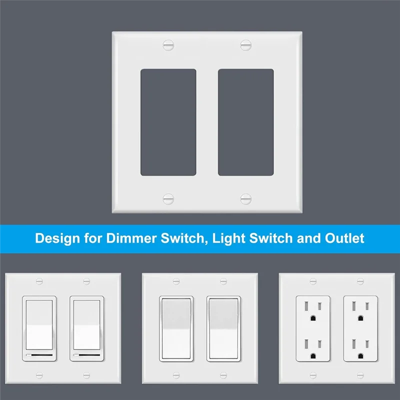 HRBAJ-10 шт., декоративная настенная пластина, 2-бандовая розетка стандартного размера для GFCI и USB-розетки, H4,53 дюйма X W4,57 дюйма, белый
HRBAJ-10 шт., декоративная настенная пластина, 2-бандовая розетка стандартного размера для GFCI и USB-розетки, H4,53 дюйма X W4,57 дюйма, белый