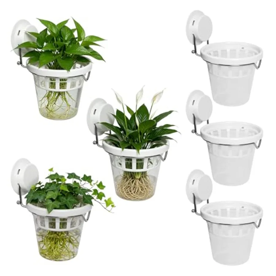 6 Pcs Window Propagation Stations Plastic Wall Hanging Planter with Suction Cup Holder Window Mounted Plant for Hydroponics Pla
6 Pcs Window Propagation Stations Plastic Wall Hanging Planter with Suction Cup Holder Window Mounted Plant for Hydroponics Pla