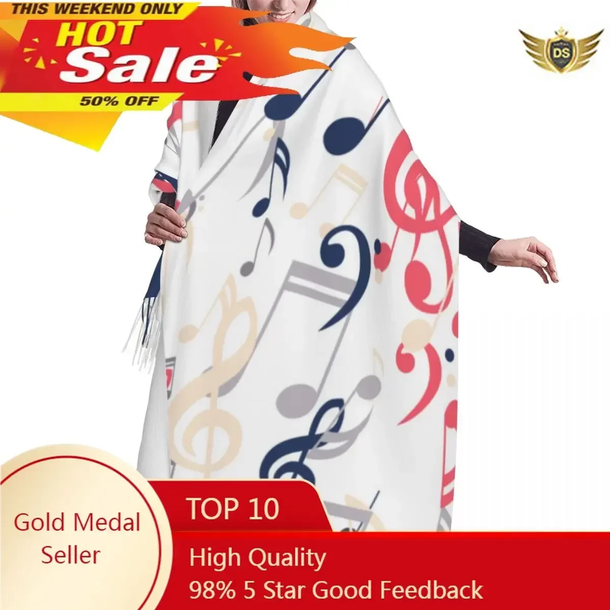 Winter Tassel Scarf Falling Abstract Musical Notes Women Cashmere Scarves Neck Head Warm Pashmina Lady Shawl Wrap Bandana
Winter Tassel Scarf Falling Abstract Musical Notes Women Cashmere Scarves Neck Head Warm Pashmina Lady Shawl Wrap Bandana