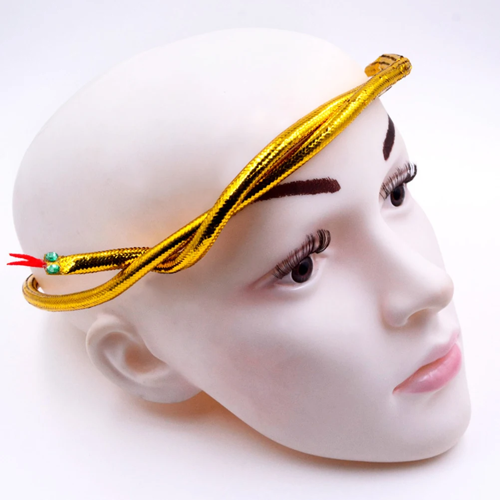 Egyptian Queen Inspired Golden Headwear Snake Design Party Headband for Masquerade Ball Dancing Performance Photo Prop Accessory
Egyptian Queen Inspired Golden Headwear Snake Design Party Headband for Masquerade Ball Dancing Performance Photo Prop Accessory