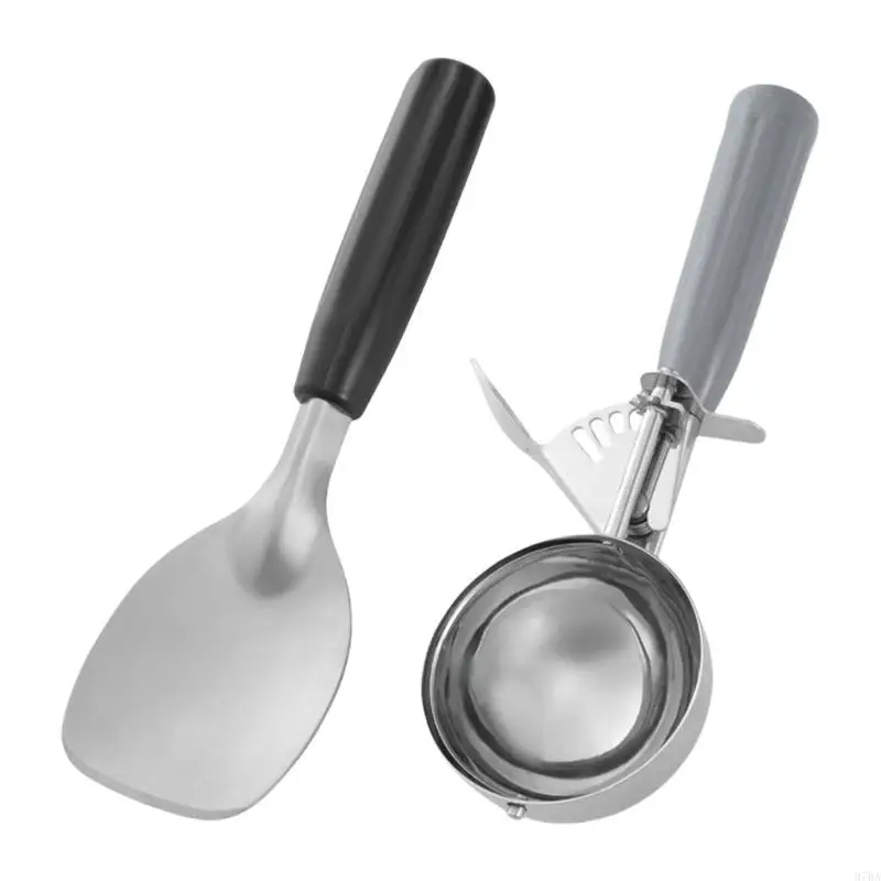 97BA 2Pcs Stainless Steels Ice Cream Spoon Fruit Mashing Spoon Ice Cream Ball Maker
97BA 2Pcs Stainless Steels Ice Cream Spoon Fruit Mashing Spoon Ice Cream Ball Maker