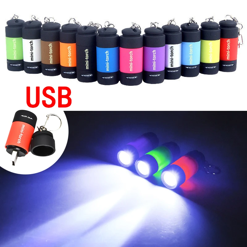 Portable Mini Keychain Pocket Torch USB Rechargeable LED Light Outdoor Flashlight Lamp Waterproof Torch Lamp Flashlight Key Ring
Portable Mini Keychain Pocket Torch USB Rechargeable LED Light Outdoor Flashlight Lamp Waterproof Torch Lamp Flashlight Key Ring