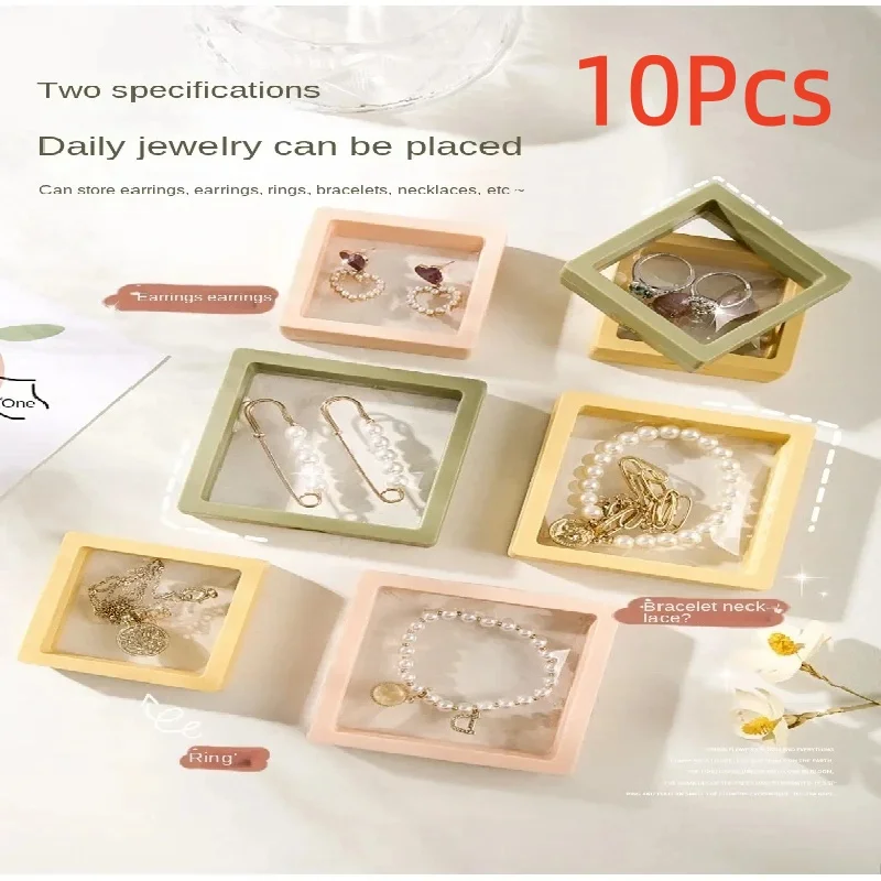 10PS Transparent Film Jewelry Packing Box Suspended Ring Earrings Display Stand Holder Coin Collection Storage PET Membrane Case
10PS Transparent Film Jewelry Packing Box Suspended Ring Earrings Display Stand Holder Coin Collection Storage PET Membrane Case