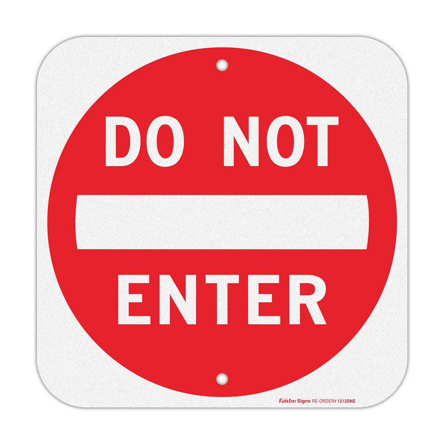 12x12 Inch Do Not Enter Sign, Reflective Aluminum, Weather Resistant for Indoor/Outdoor Use
12x12 Inch Do Not Enter Sign, Reflective Aluminum, Weather Resistant for Indoor/Outdoor Use