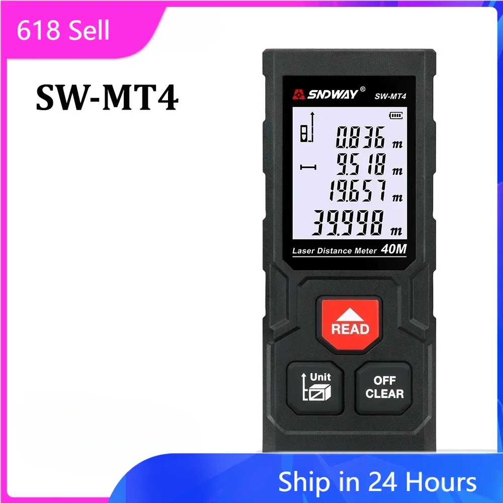 SNDWAY Laser Distance Meter Digital Rangefinder 100m 70m 50m Range Finder Tape Measure Electronic Level Ruler Roulette
SNDWAY Laser Distance Meter Digital Rangefinder 100m 70m 50m Range Finder Tape Measure Electronic Level Ruler Roulette