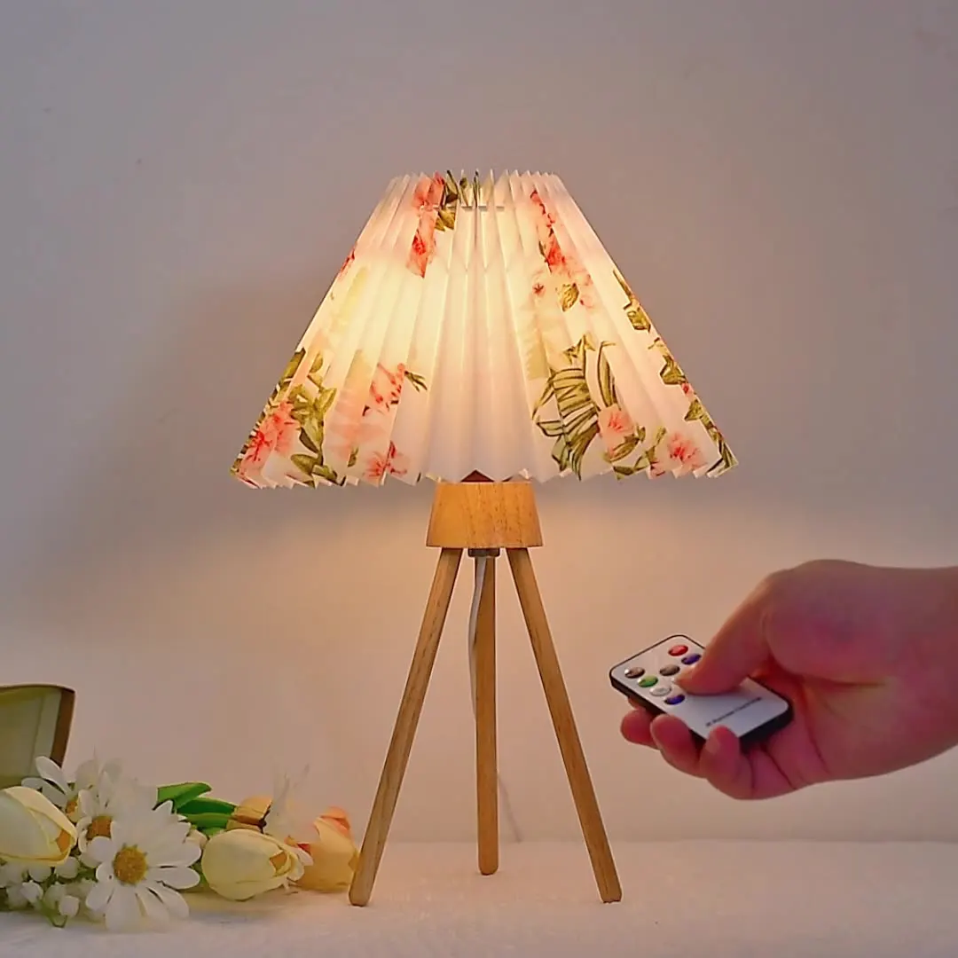 INS Table Lamp Pleated Wood Tripod Base Fabric Bedside Lamp Simple Nightstand Desk Light For Bedroom Living Room Study Reading
INS Table Lamp Pleated Wood Tripod Base Fabric Bedside Lamp Simple Nightstand Desk Light For Bedroom Living Room Study Reading