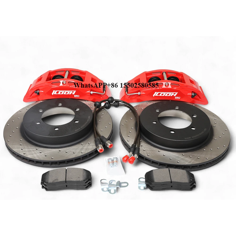 High Performance ICOOH 4 Piston Big Brake Kits DM4 355MM Rotor Size Brake Kits for Kia K3 K5 K7 K9
High Performance ICOOH 4 Piston Big Brake Kits DM4 355MM Rotor Size Brake Kits for Kia K3 K5 K7 K9