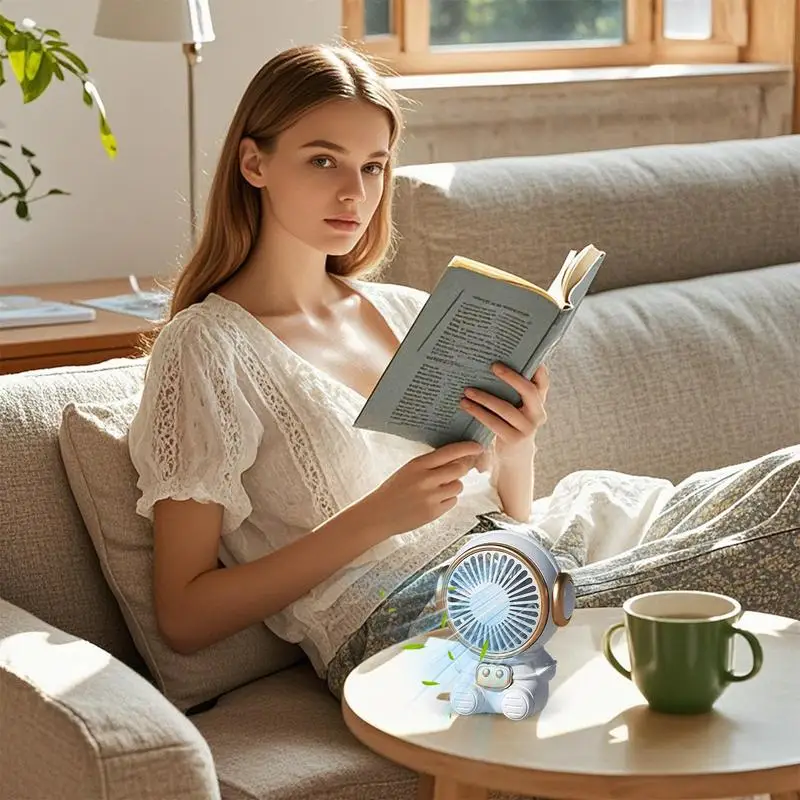 Portable Fan Cute Astronaut Cooling Equipment USB Rechargeable Desk Quiet Cooling Fan For Travel Outdoor Beach Tent Gym School
Portable Fan Cute Astronaut Cooling Equipment USB Rechargeable Desk Quiet Cooling Fan For Travel Outdoor Beach Tent Gym School
