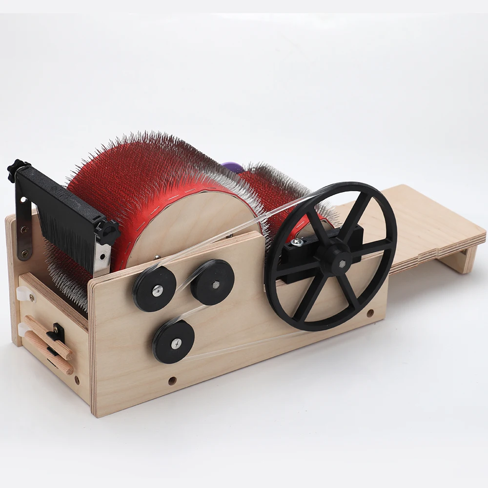 Heavy Duty Hand Crank Drum Carder – Wool Fiber Blending & Combing Tool for Mixed Color Yarn Making, DIY Spinning Accessories
Heavy Duty Hand Crank Drum Carder – Wool Fiber Blending & Combing Tool for Mixed Color Yarn Making, DIY Spinning Accessories