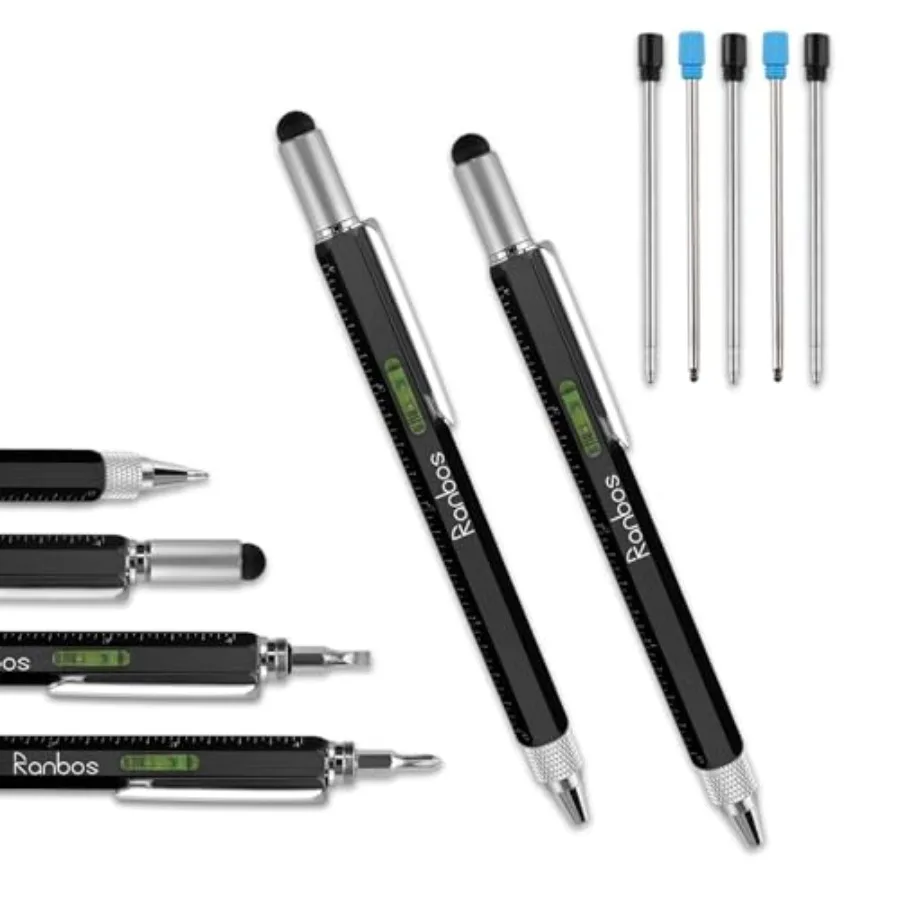 6-in-1 Multi-Function Pen, Ballpoint Pen with Measuring and Balance Ruler, Screwdriver and Touchscreen Devices, is a Great Gift
6-in-1 Multi-Function Pen, Ballpoint Pen with Measuring and Balance Ruler, Screwdriver and Touchscreen Devices, is a Great Gift