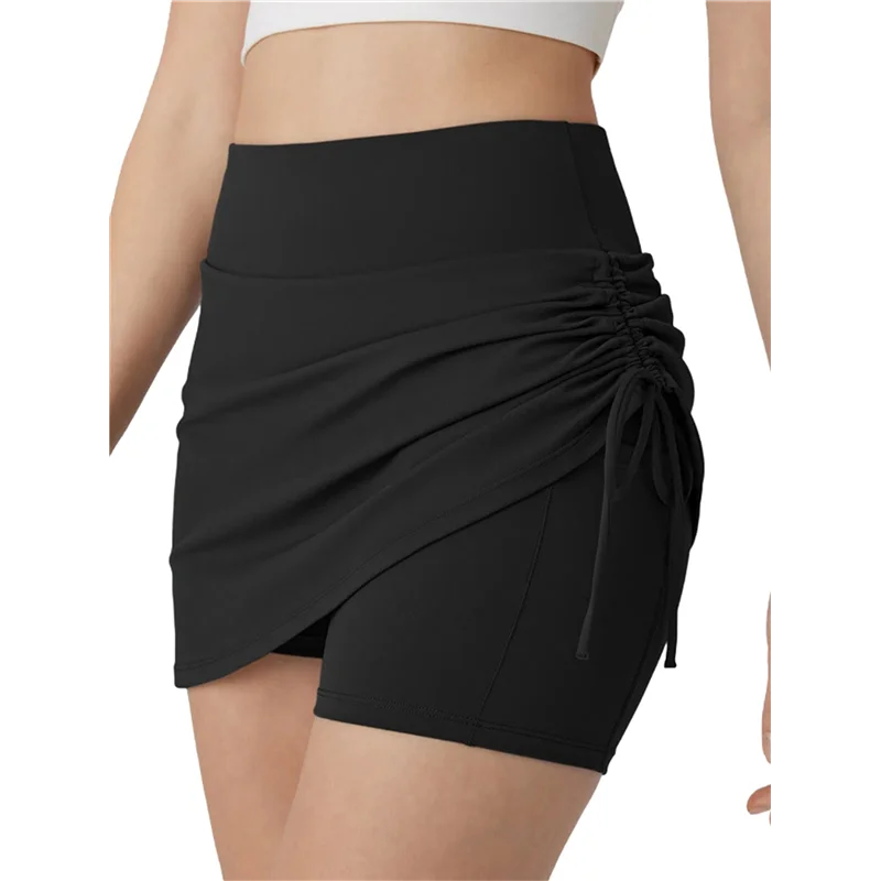 Women's 2-In-1 Convertible Athletic Skirt With Drawstring - Knee-Length Skort With Pockets For Sports & Casual-A55G
Women's 2-In-1 Convertible Athletic Skirt With Drawstring - Knee-Length Skort With Pockets For Sports & Casual-A55G
