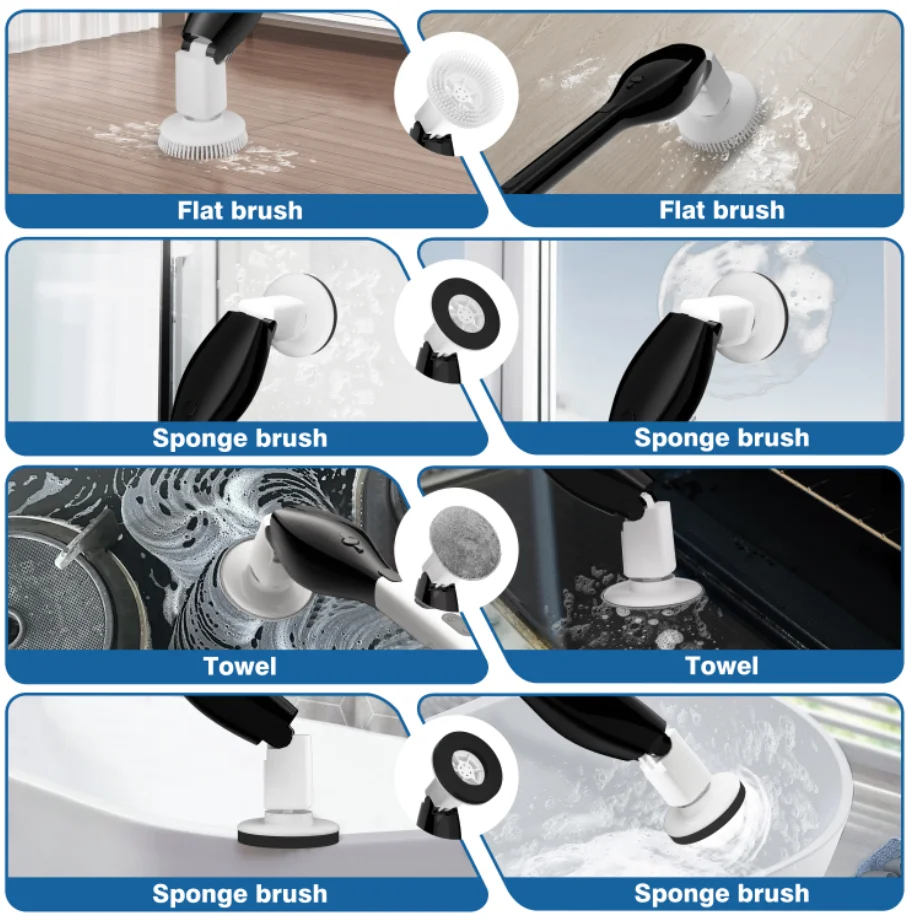 LED Display Electric Cleaning Brush for Spin Scrubber for Kitchen Sink Floor Electric for Spin Scrubber for Kitchen Cleaning
LED Display Electric Cleaning Brush for Spin Scrubber for Kitchen Sink Floor Electric for Spin Scrubber for Kitchen Cleaning