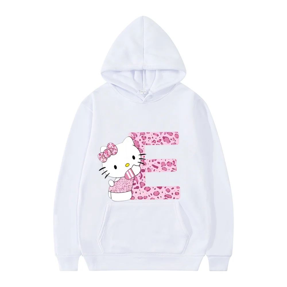 Новые белые толстовки с длинными рукавами Hello Kitty Letter A-Z для женщин и мужчин Sanrio, толстовки с капюшоном, одежда с героями мультфильмов, кавайный подарок на день рождения
Новые белые толстовки с длинными рукавами Hello Kitty Letter A-Z для женщин и мужчин Sanrio, толстовки с капюшоном, одежда с героями мультфильмов, кавайный подарок на день рождения